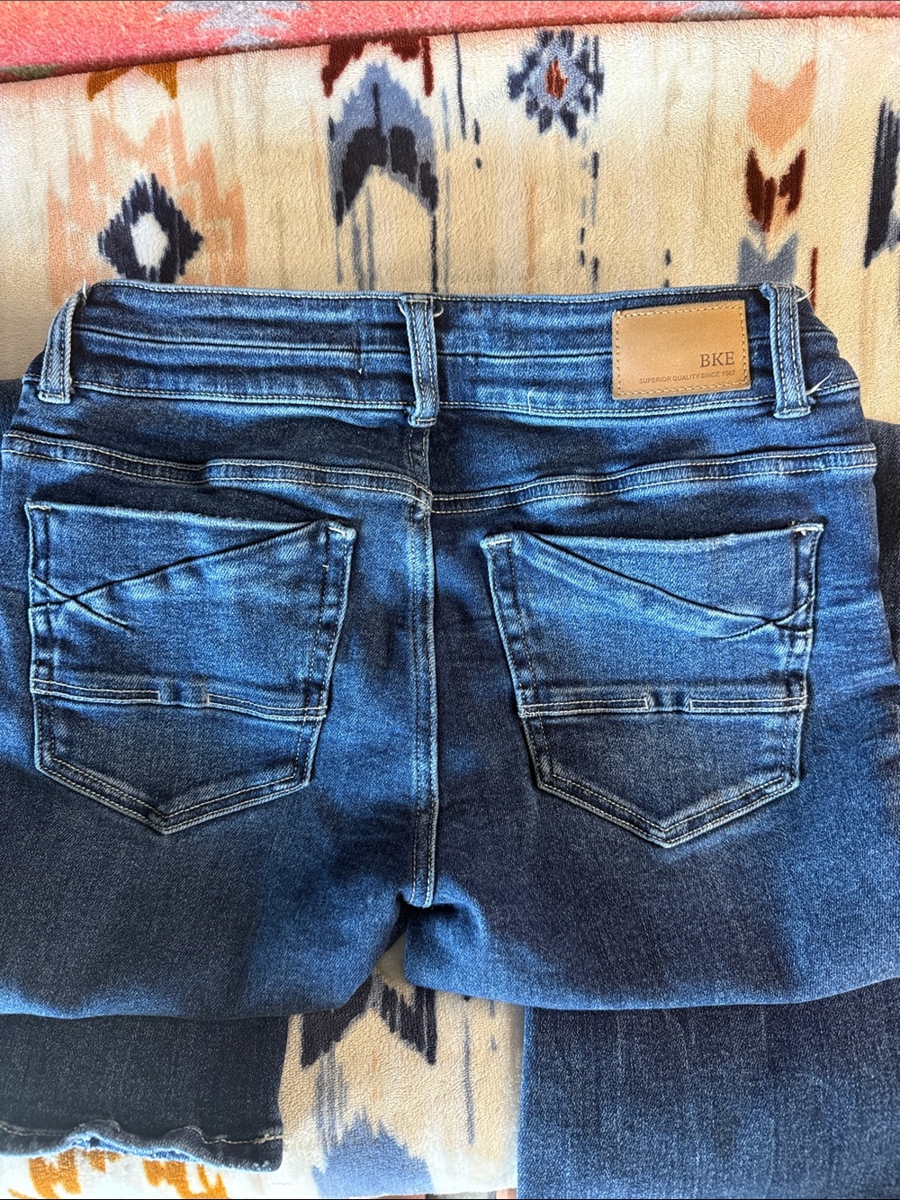 BKE Women’s Flare Jeans - Medium Blue Wash - Picture 4 of 4